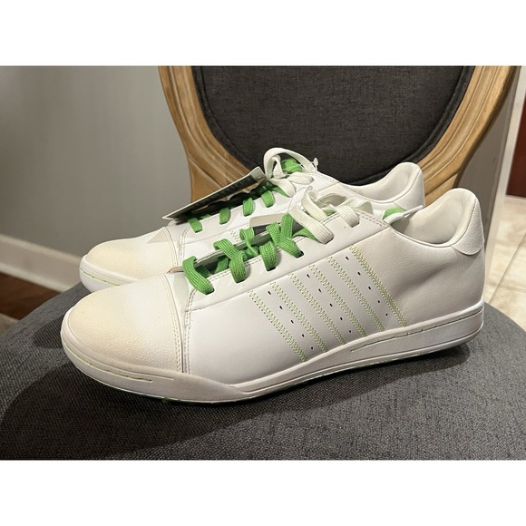 adidas Other - Adidas‎ Street Sample Golf Shoes Sneakers Mens Sz 12.5 Shoes Green White RARE